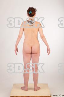 Whole body nude modeling t pose of Nadine 0015